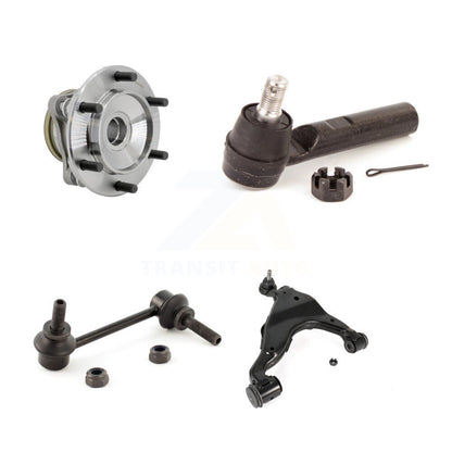 Hub Bearing Link kit Lower Control Arm With Ball Joint Outer Tie Rod Front Right Kit For