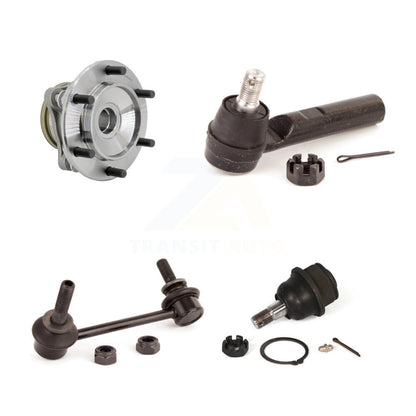 Hub Bearing Link kit Lower Ball Joint And Outer Tie Rod End Front Left Kit For
