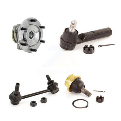 Hub Bearing Link kit Lower Ball Joint And Outer Tie Rod End Front Left Kit For