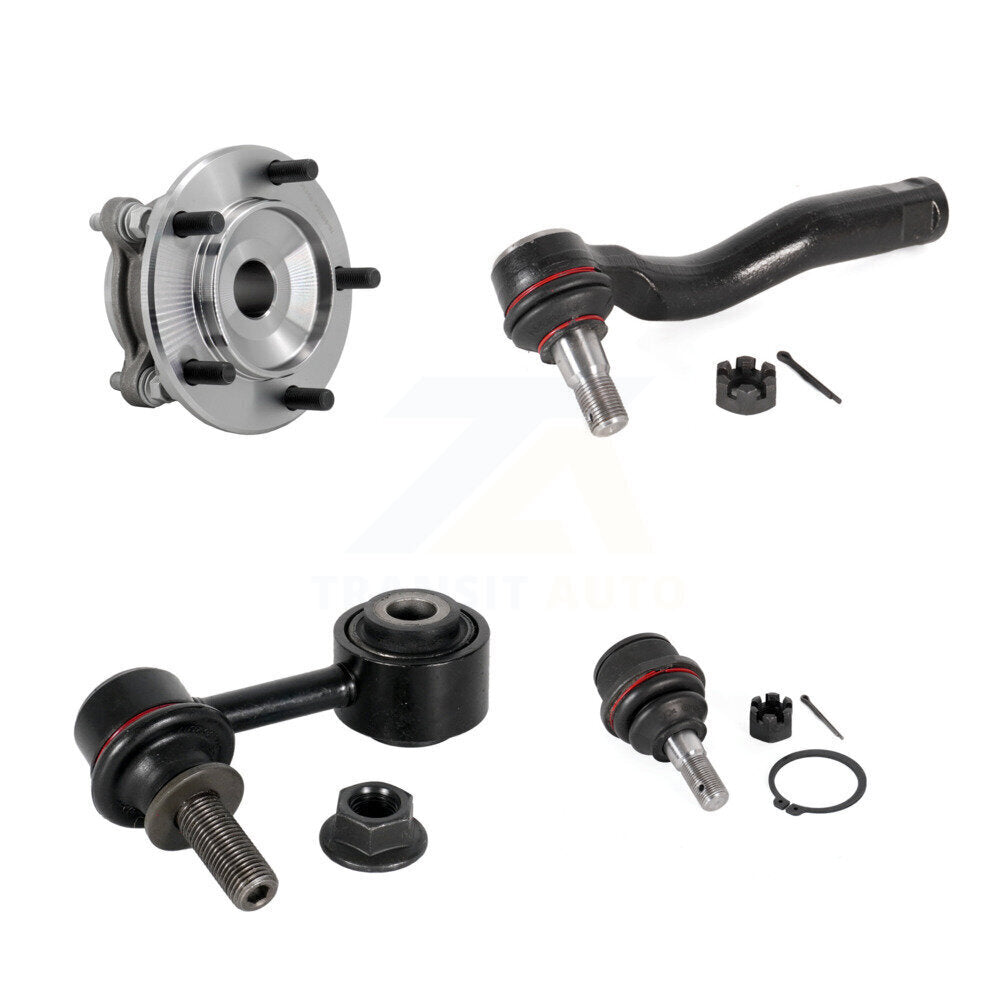 Hub Bearing Link kit Lower Ball Joint & Outer Tie Rod Front Left Kit For Toyota