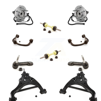 Hub Bearing Lower Upper Control Arm Outer Tie Rod Link Front Kit For Ford F-150