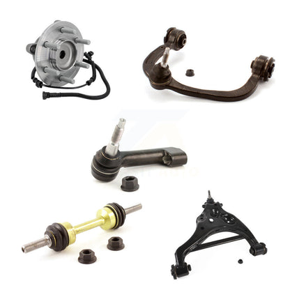 Hub Bearing Link kit Lower & Upper Control Arm with BJ Outer Tie Rod Front Left Kit For