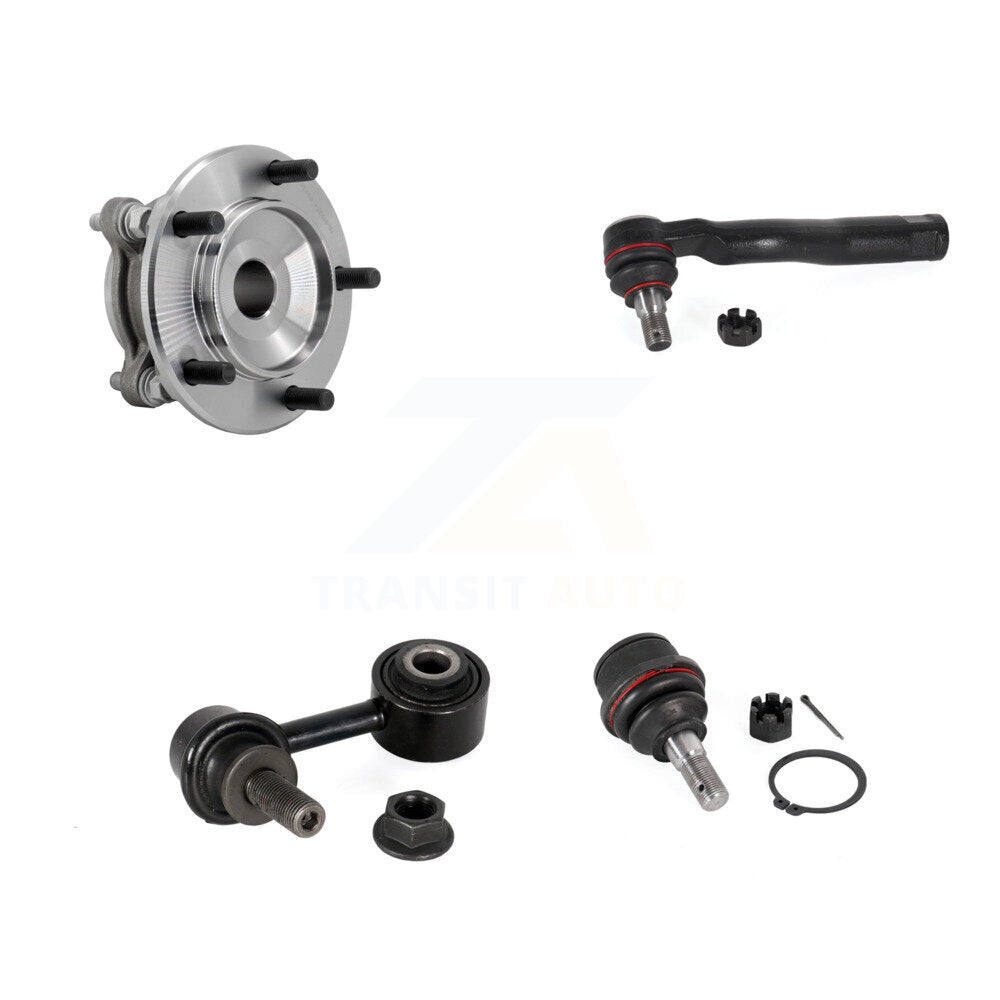 Hub Bearing Link kit Lower Ball Joint & Outer Tie Rod Front Right Kit For Toyota