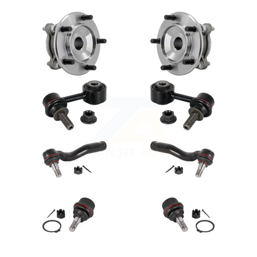 Bearing Lower Ball Joint Outer Tie Rod & Link Front Kit (8Pc) For Toyota Tundra