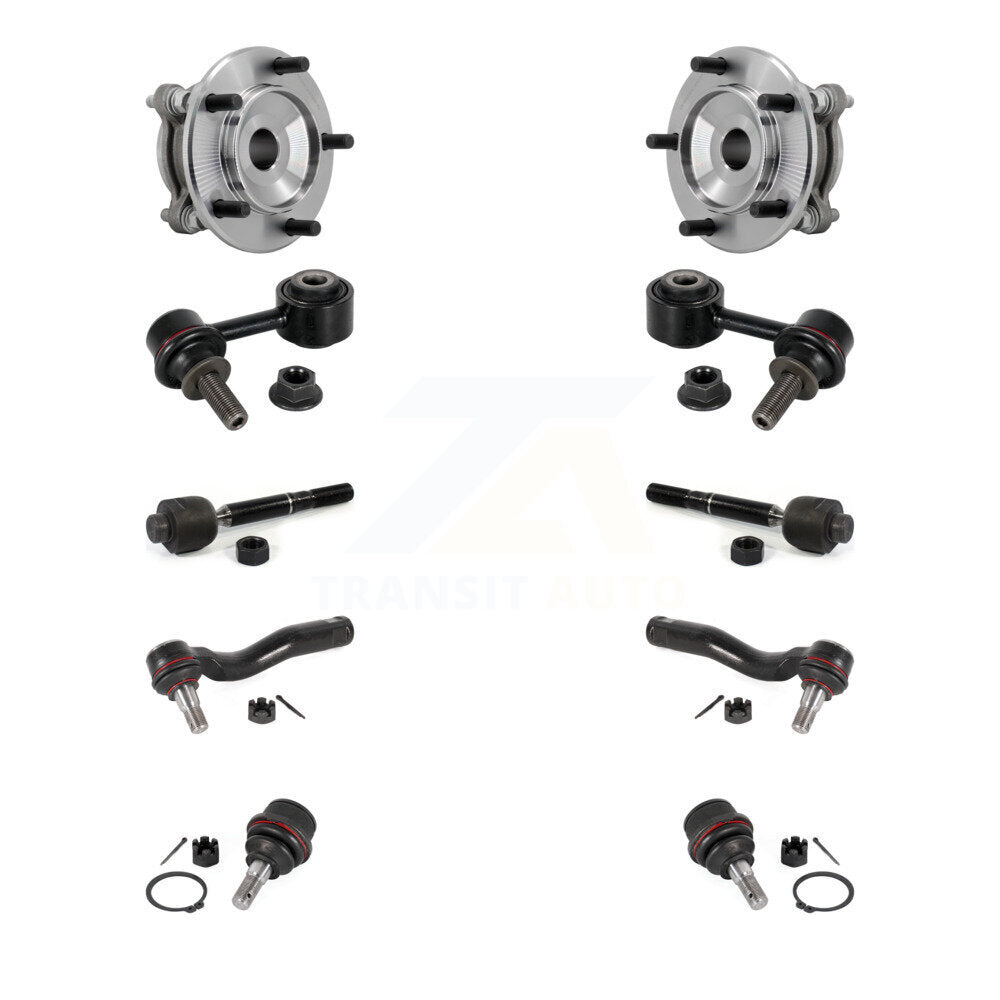 Bearing Lower Ball Joint Outer Inner Tie Rod & Link Front Kit (10Pc) For Toyota