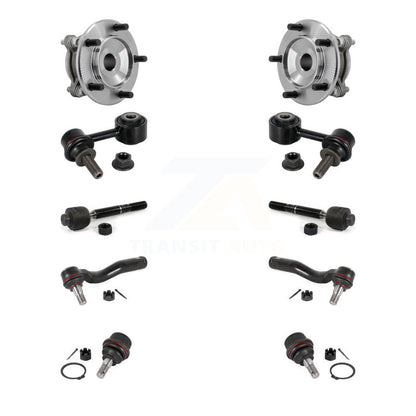 Bearing Lower Ball Joint Outer Inner Tie Rod & Link Front Kit (10Pc) For Toyota