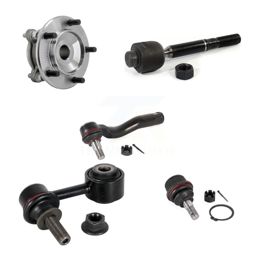 Hub Bearing Link kit Lower Ball Joint Outer Inner Tie Rod Front Left Kit For RWD
