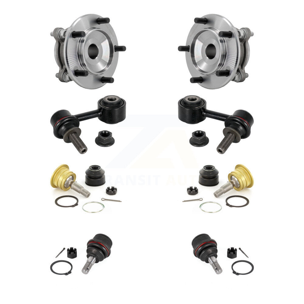 Bearing Upper Lower Ball Joint & Link Front Kit (8Pc) For Toyota Tundra Sequoia