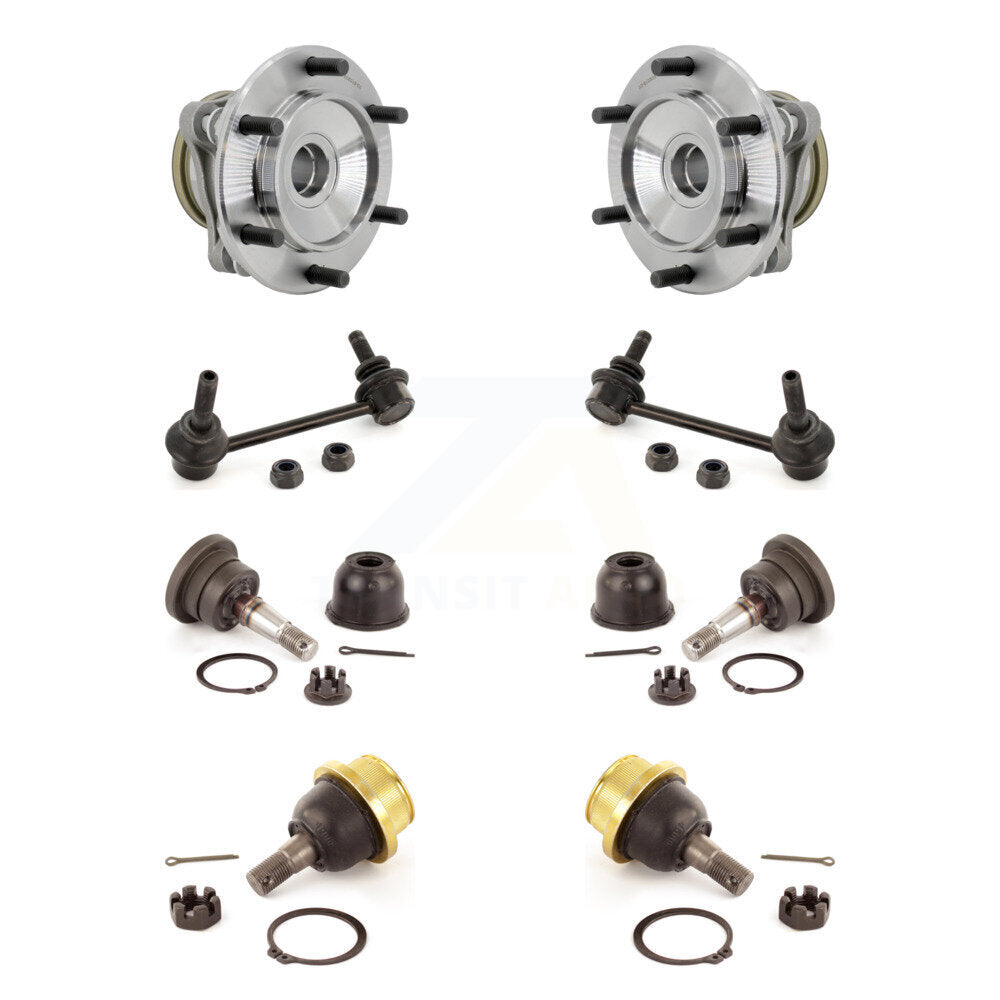 Bearing Upper Lower Ball Joint & Sway Bar Link Front Kit (8Pc) For Toyota Tacoma
