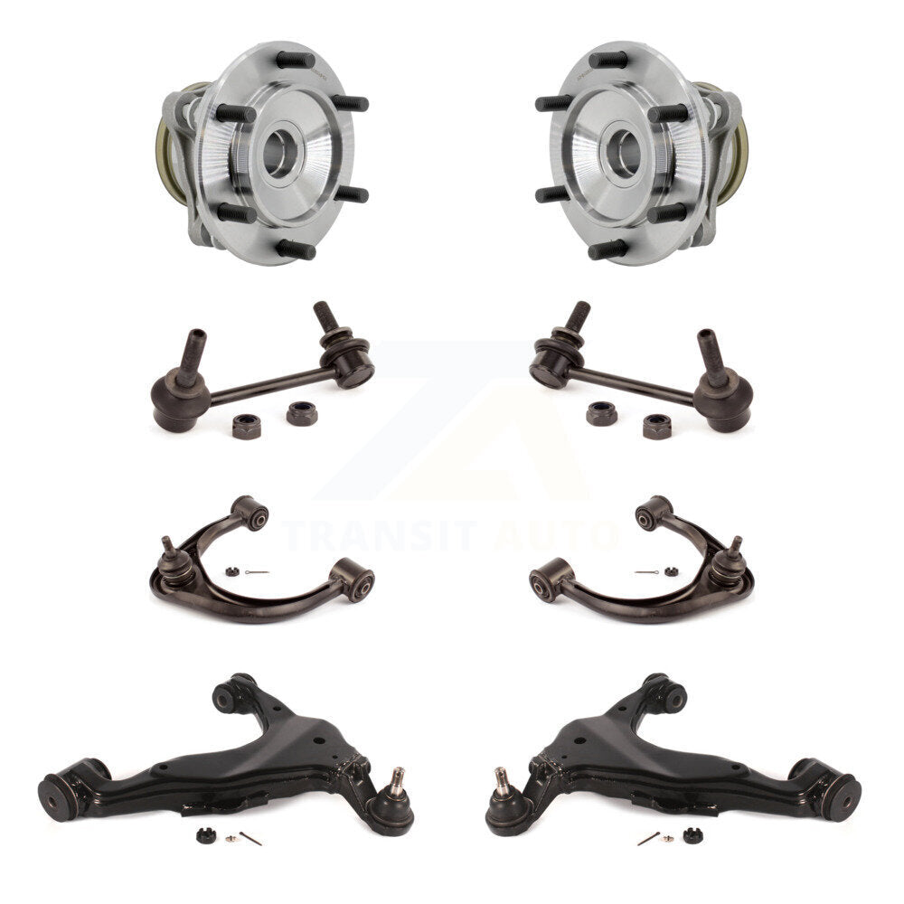 Bearing Lower Upper Control Arm & Link Front Kit (8Pc) For Toyota 4Runner FJ RWD