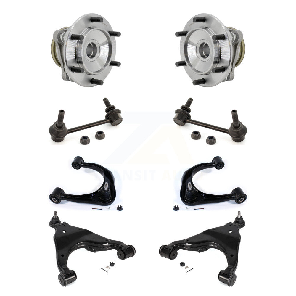 Bearing Lower Upper Control Arm with BJ & Link Front Kit (8Pc) For Toyota Tacoma