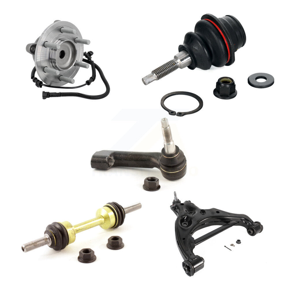 Hub Bearing Link kit Lower Control Arm Upper Ball Joint Outer Tie Rod Front Right Kit For