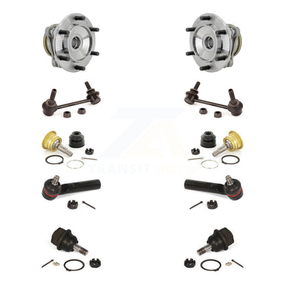 Bearing Upper Lower Ball Joint Outer Tie Rod Link Front Kit (10Pc) For Toyota FJ