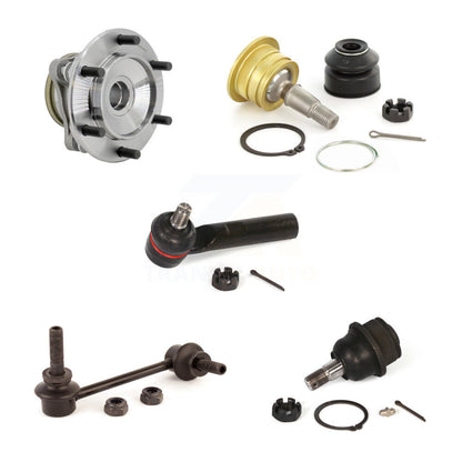 Hub Bearing Link kit Upper Lower Ball Joint Outer Tie Rod Front Right Kit For FJ
