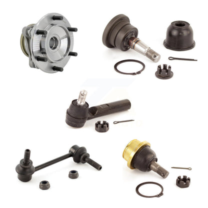 Hub Bearing Link kit Upper Lower Ball Joint & Outer Tie Rod Front Right Kit For