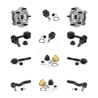 Bearing Upper Lower Ball Joint Outer Inner Tie Rod Link Front Kit (12Pc) For RWD