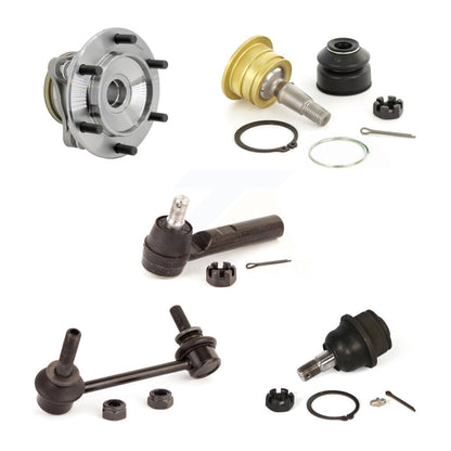 Hub Bearing Link kit Upper Lower Ball Joint Outer Tie Rod End Front Left Kit For