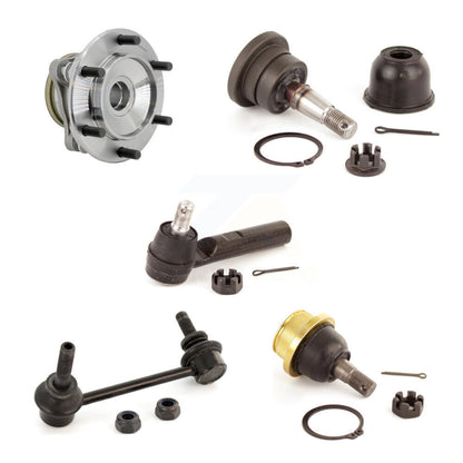 Hub Bearing Link kit Upper Lower Ball Joint Outer Tie Rod End Front Left Kit For