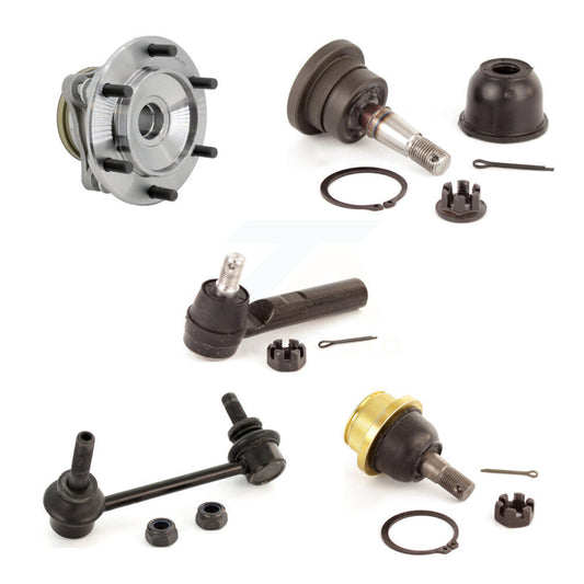 Hub Bearing Link kit Upper Lower Ball Joint Outer Tie Rod End Front Left Kit For