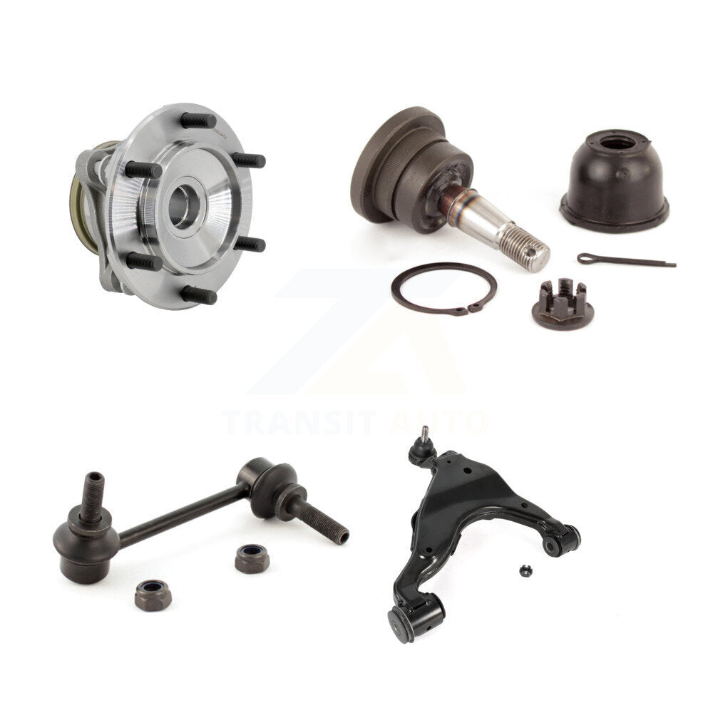 Hub Bearing Link kit Lower Control Arm And Upper Ball Joint Front Right Kit For