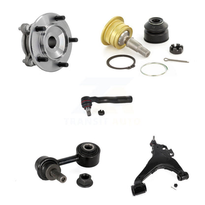 Hub Bearing Link kit Lower Control Arm Upper Ball Joint Outer Tie Rod Front Right Kit For