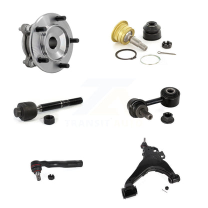 Hub Bearing Link kit Lower Control Arm Upper Ball Joint Outer Inner Tie Rod Front Right Kit For