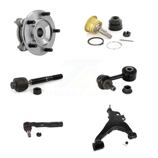 Hub Bearing Link kit Lower Control Arm Upper Ball Joint Outer Inner Tie Rod Front Right Kit For