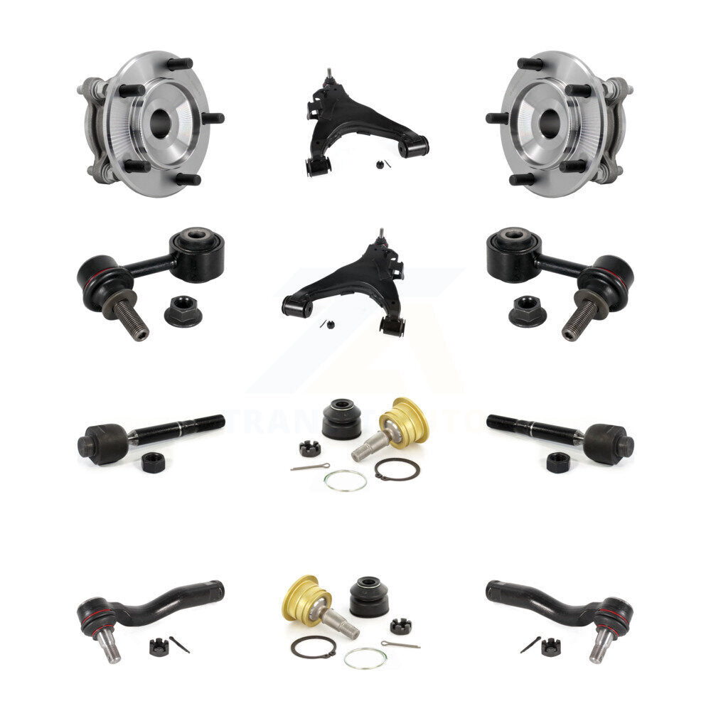 Bearing Lower Control Arm Upper Ball Joint Outer Inner Tie Rod Link Front Kit For
