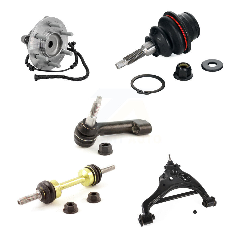 Hub Bearing Link kit Lower Control Arm Upper Ball Joint Outer Tie Rod Front Left Kit For