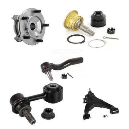 Hub Bearing Link kit Lower Control Arm Upper Ball Joint Outer Tie Rod Front Left Kit For