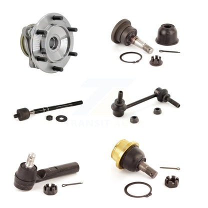 Hub Bearing Link kit Upper Lower Ball Joint Outer Inner Tie Rod Front Right Kit For