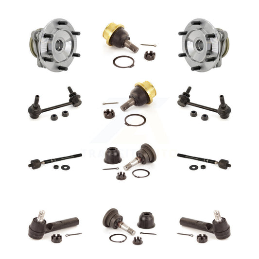 Bearing Upper Lower Ball Joint Outer Inner Tie Rod & Sway Bar Link Front Kit For