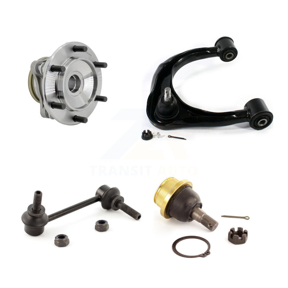 Hub Bearing Link kit Lower Ball Joint And Upper Control Arm Front Right Kit For