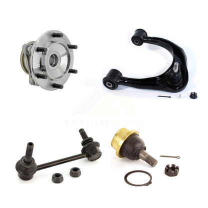 Hub Bearing Link kit Lower Ball Joint And Upper Control Arm Front Left Kit For