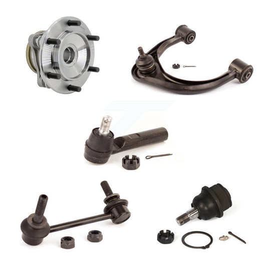 Hub Bearing Link kit Upper Control Arm Lower Ball Joint Outer Tie Rod Front Left Kit For