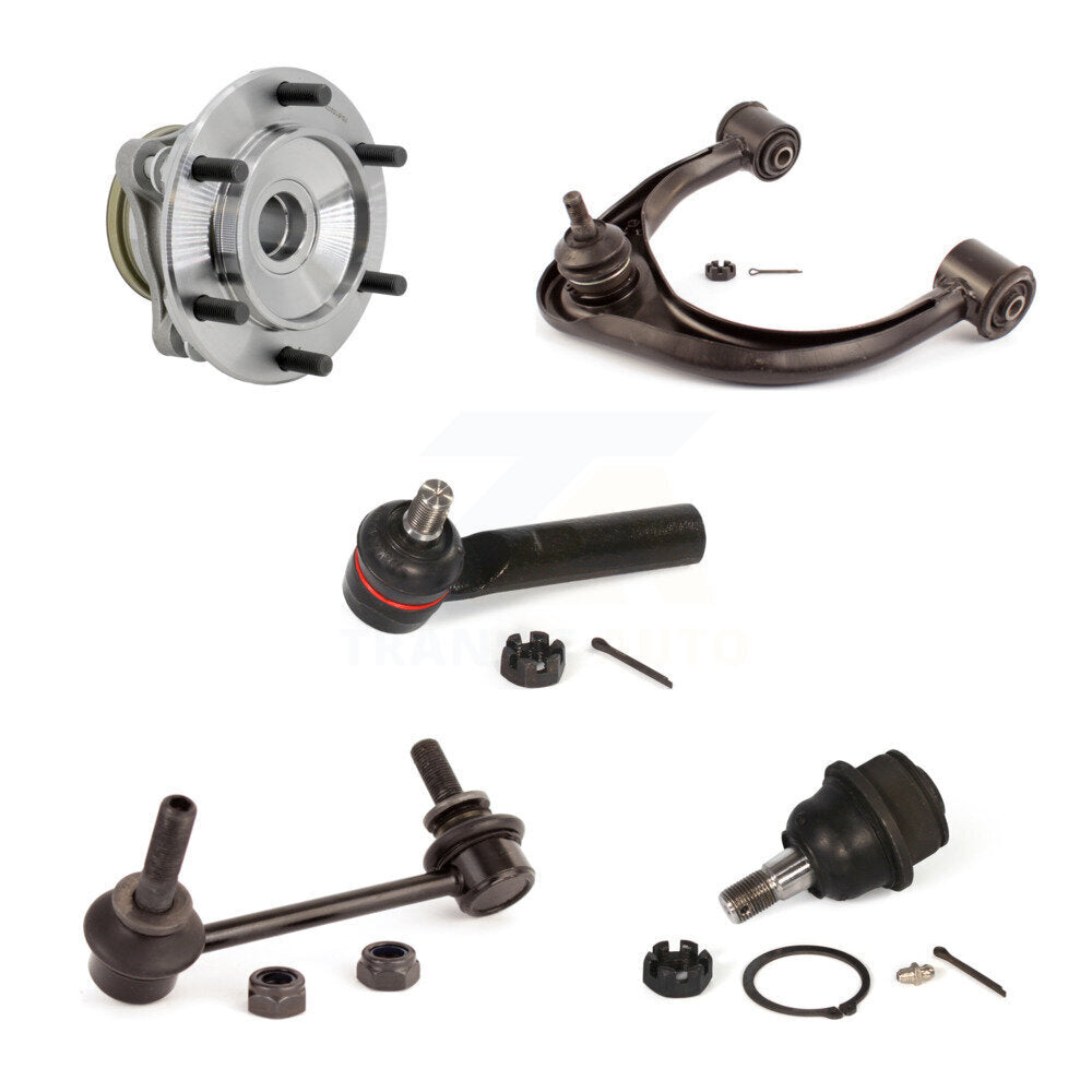 Hub Bearing Link kit Upper Control Arm Lower Ball Joint Outer Tie Rod Front Left Kit For