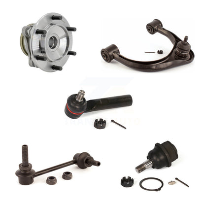 Hub Bearing Link kit Upper Control Arm Lower Ball Joint Outer Tie Rod Front Right Kit For