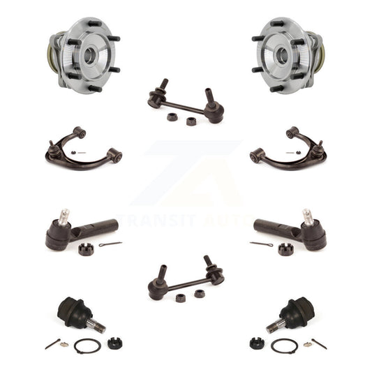 Hub Bearing Upper Control Arm Lower Ball Joint Outer Tie Rod Link Front Kit For