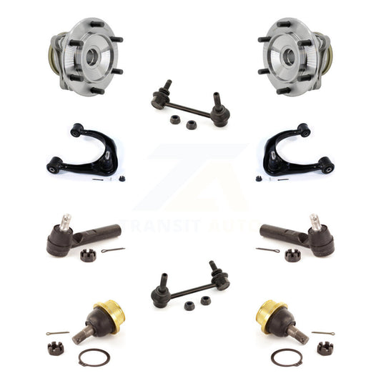 Hub Bearing Upper Control Arm Lower Ball Joint Outer Tie Rod Link Front Kit For