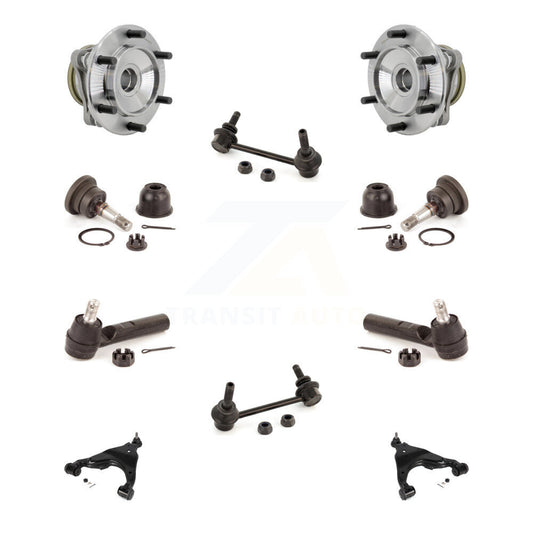 Hub Bearing Lower Control Arm Upper Ball Joint Outer Tie Rod Link Front Kit For