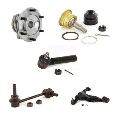 Hub Bearing Link kit Lower Control Arm Upper Ball Joint Outer Tie Rod Front Right Kit For