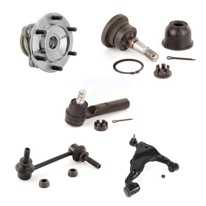 Hub Bearing Link kit Lower Control Arm Upper Ball Joint Outer Tie Rod Front Right Kit For