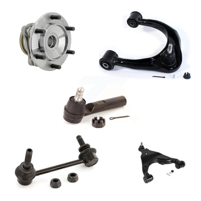 Hub Bearing Link kit Lower & Upper Control Arm with BJ Outer Tie Rod Front Left Kit For