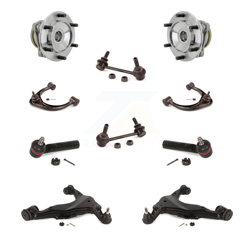 Bearing Lower Upper Control Arm Outer Tie Rod & Link Front Kit (10Pc) For Toyota