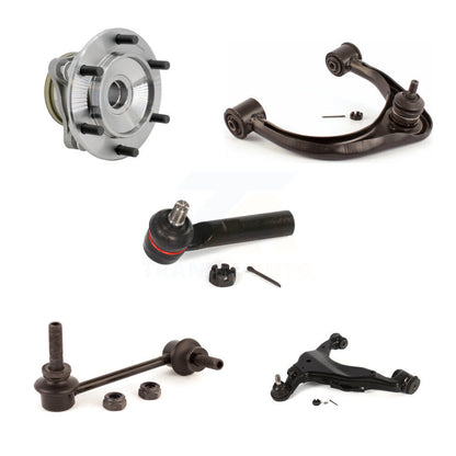 Hub Bearing Link kit Lower & Upper Control Arm with BJ Outer Tie Rod Front Right Kit For
