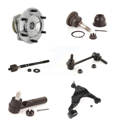 Hub Bearing Link kit Lower Control Arm Upper Ball Joint Outer Inner Tie Rod Front Right Kit For