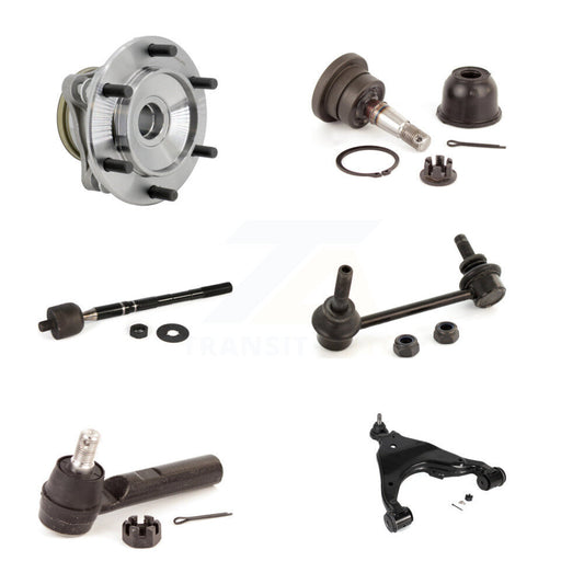 Hub Bearing Link kit Lower Control Arm Upper Ball Joint Outer Inner Tie Rod Front Left Kit For