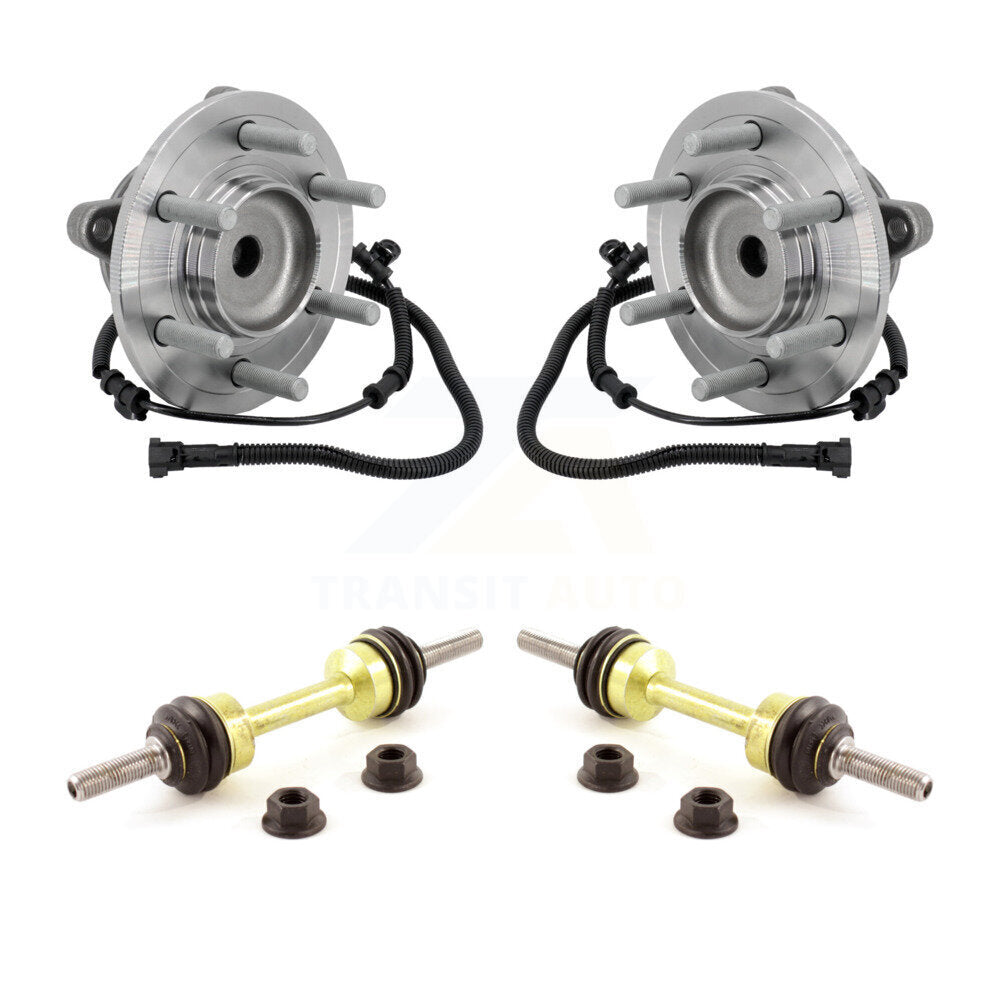 Hub Bearing Assembly And Link Front Kit For 2015-2017 Ford F-150 RWD