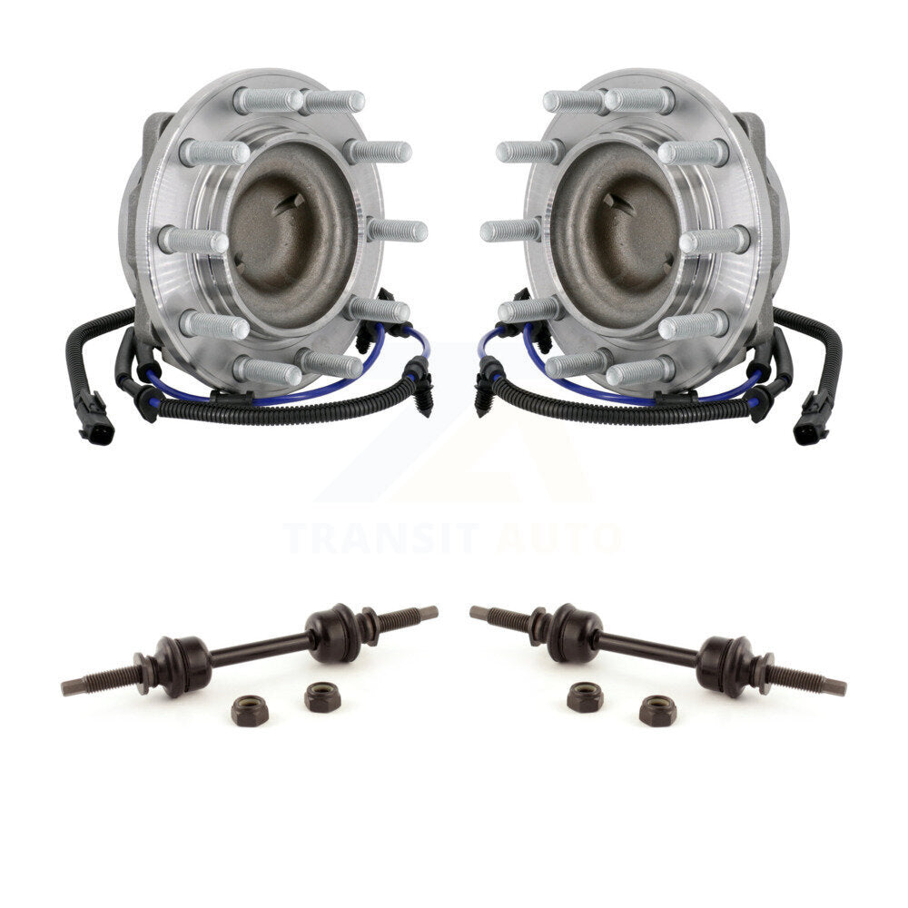 Hub Bearing Assembly And Link Front Kit For Ford F-450 Super Duty F-550 4 X 2
