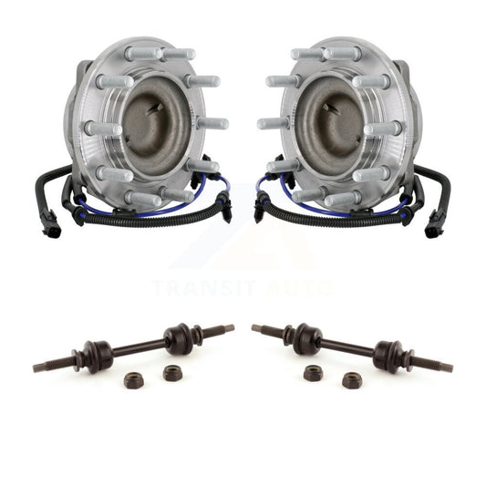 Hub Bearing Assembly And Link Front Kit For Ford F-450 Super Duty F-550 4 X 2